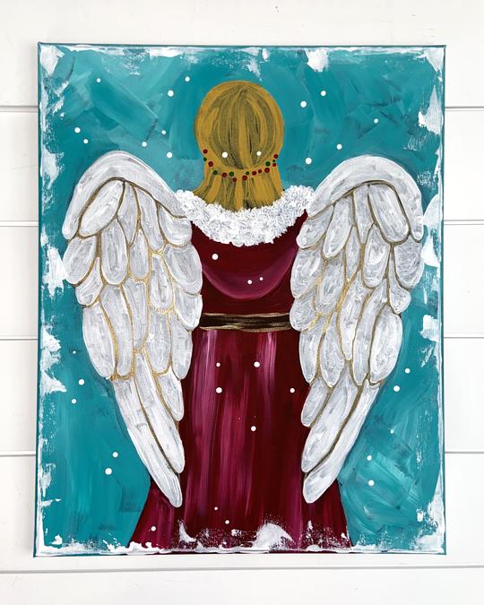 Christmas Angel Burgundy